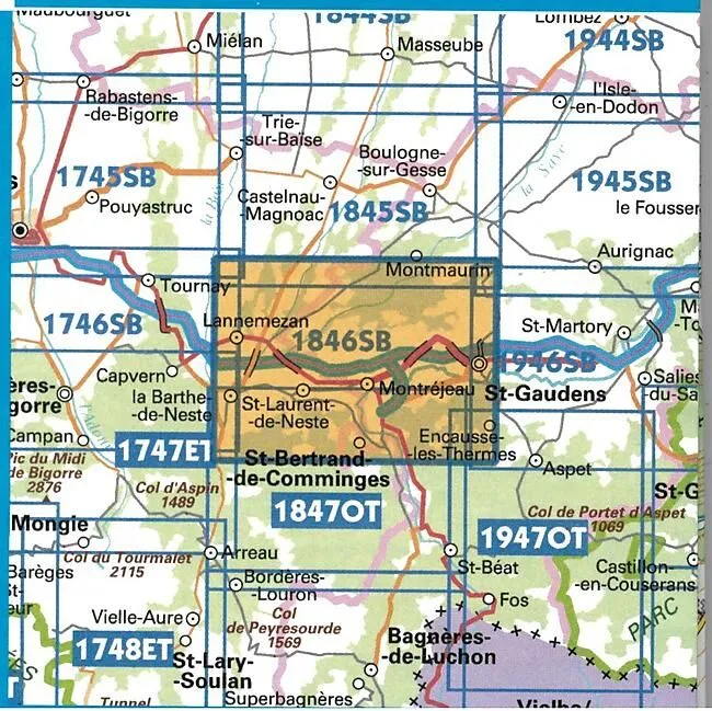 1846 SB LANNEMEZAN 1 25 000