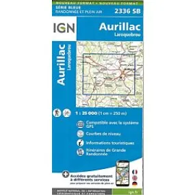 2336 SB AURILLAC LAROQUEBROU 1 25 000