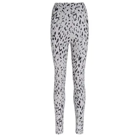 Adidas by Stella McCartney Leggings en tissu technique gris avec imprimé animalier