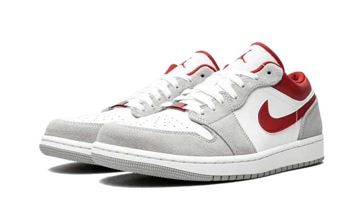 Air Jordan 1 Low SE Light Smoke Grey Gym Red