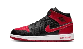 Air Jordan 1 Mid Bred Text