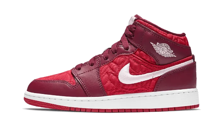 Air Jordan 1 Mid SE Red Quilt