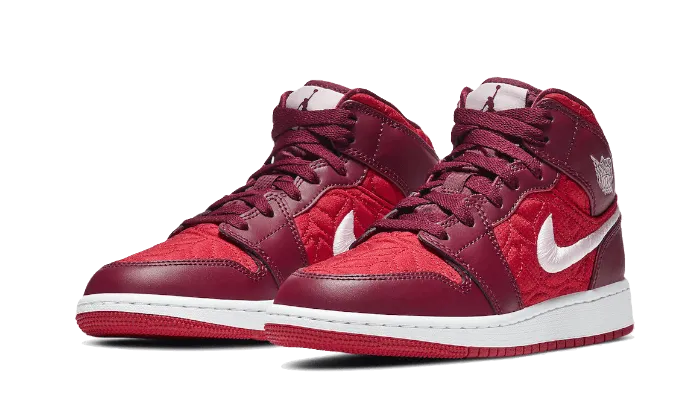 Air Jordan 1 Mid SE Red Quilt