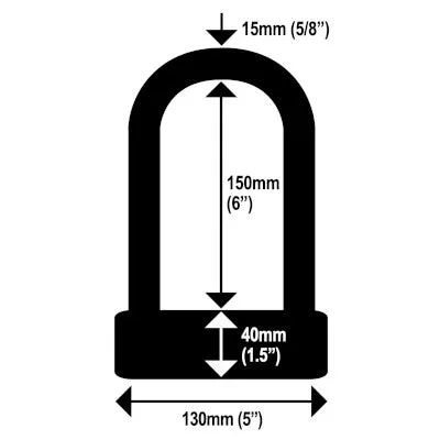 Antivol vélo U à clefs avec alarme de 110 Db Ultra Lock Alarm