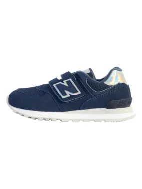 Basket Cuir Enfant New Balance 574 - Bleu