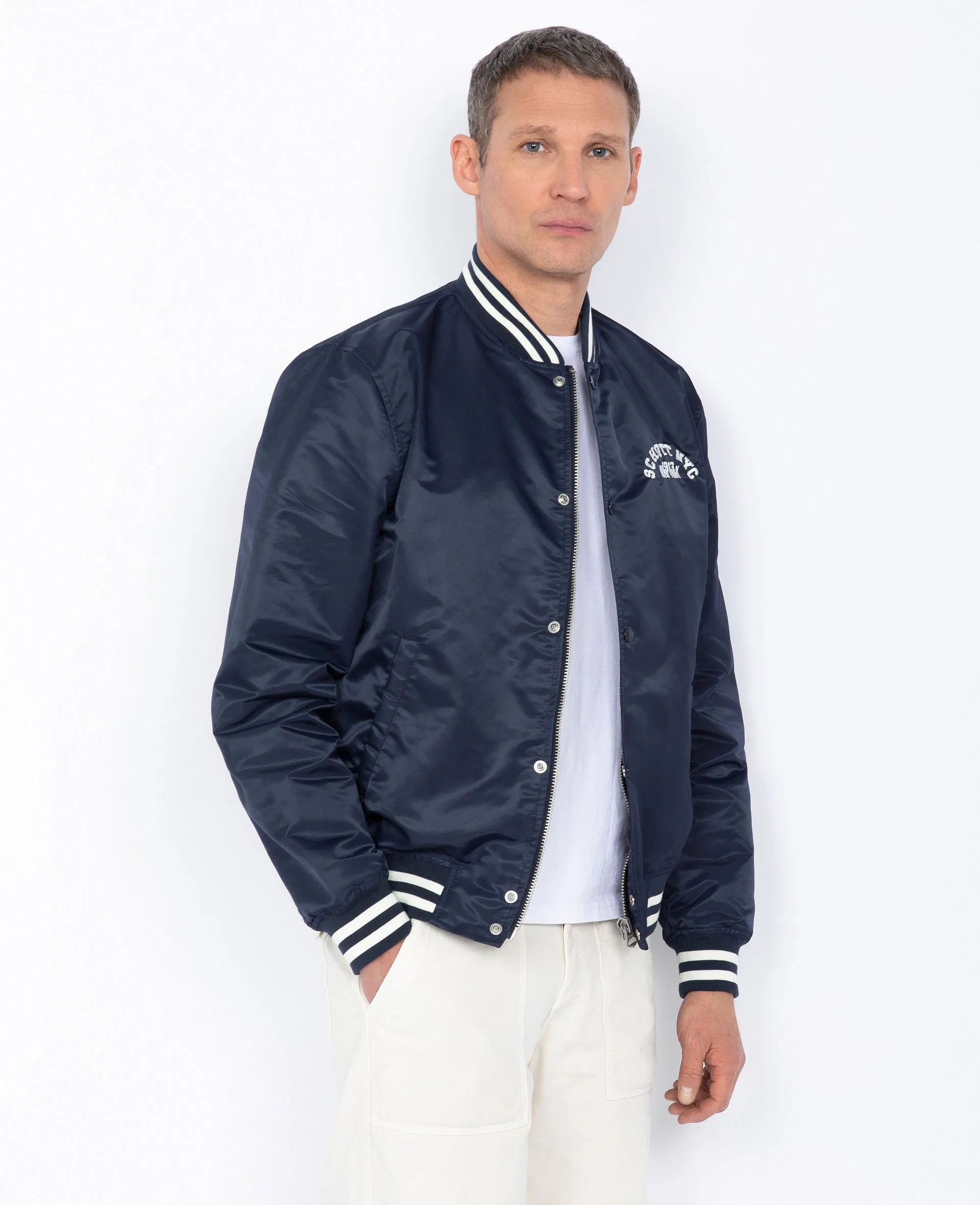 Blouson Varsity en nylon recyclé