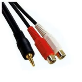 Cable avec embout RCA femelles et petit jack 3.5mm