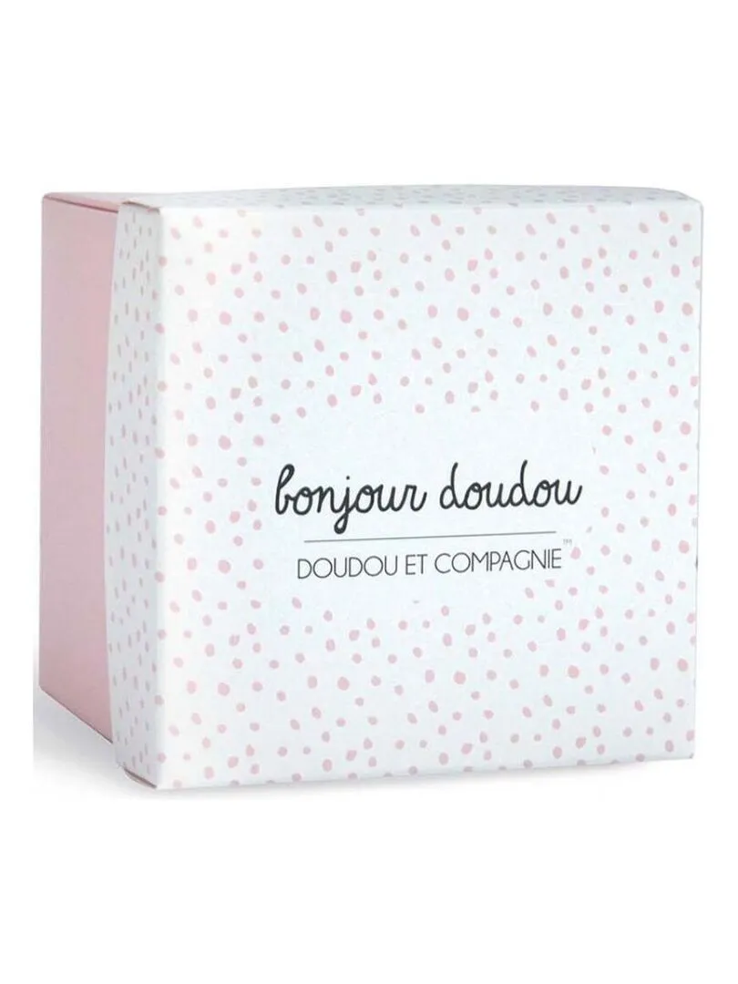 Doudou plat lapin rose J'aime mon doudou - N/A