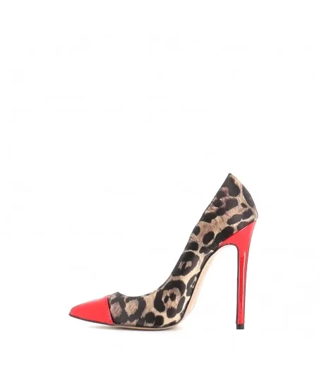 ESCARPIN LOULOU A MOTIF LEOPARD