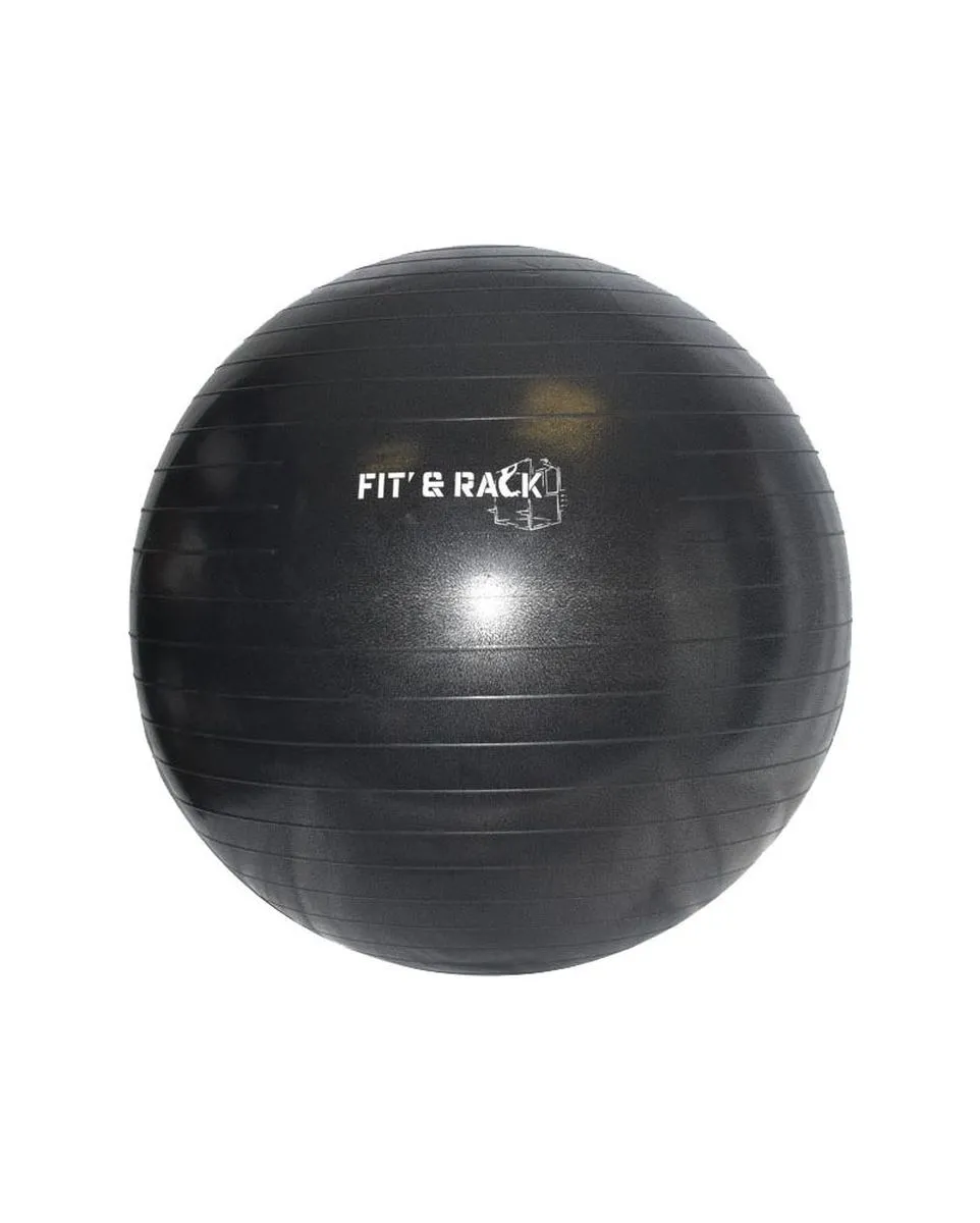 GYM BALL - BALLON DE GYM L - 75CM Noir