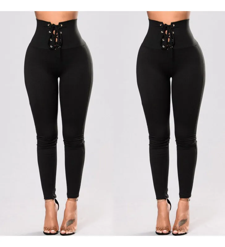 Leggings avec cordon à la ceinture