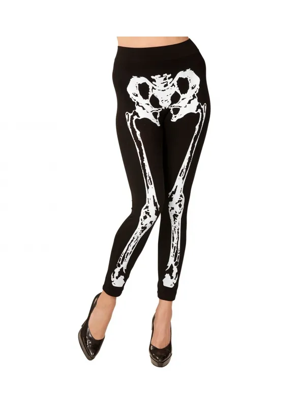 Leggings Squelette pour Halloween - Style Effrayant et Confort Absolu