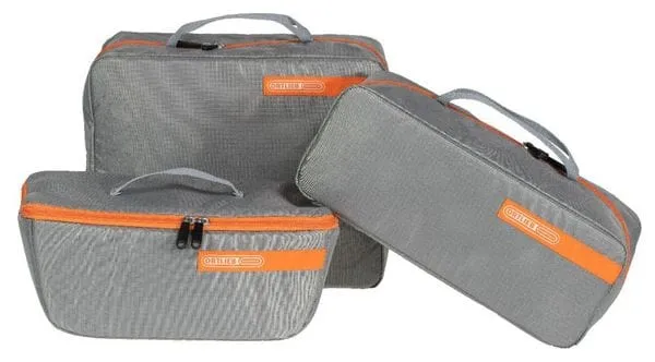 Lot de 3 Sacs de Rangement Ortlieb Packing Cube Bundle 23L Gris