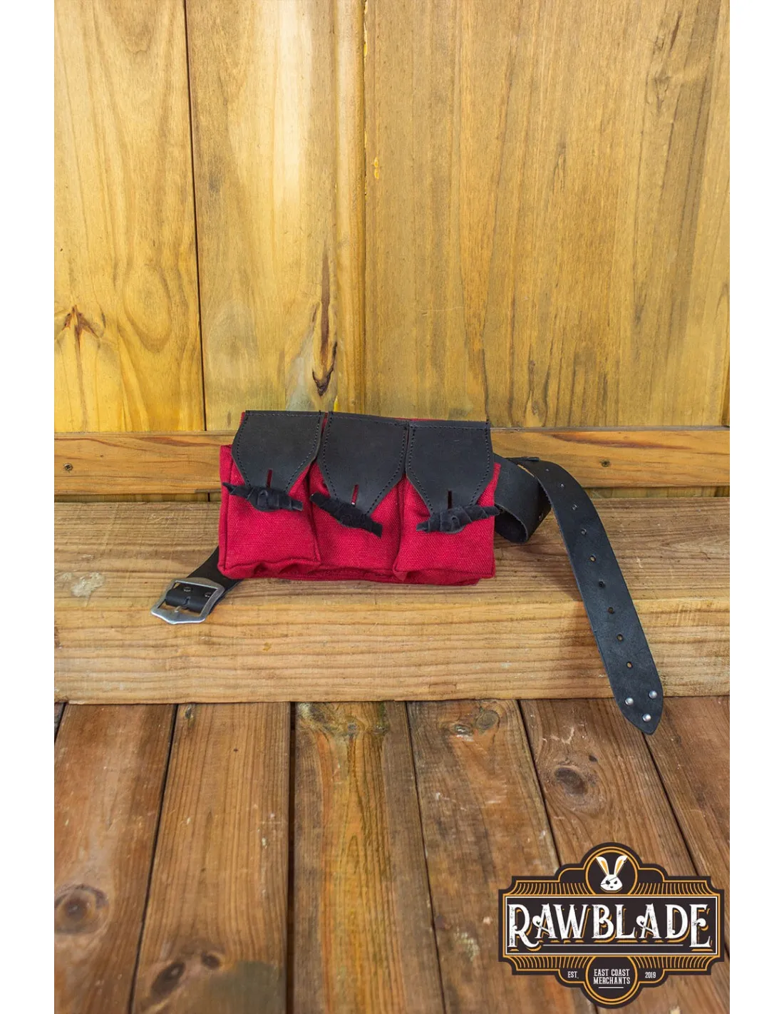 Lot de 3 sacs type banane avec ceinture Duero - Rouge ⚔️ Boutique Épées