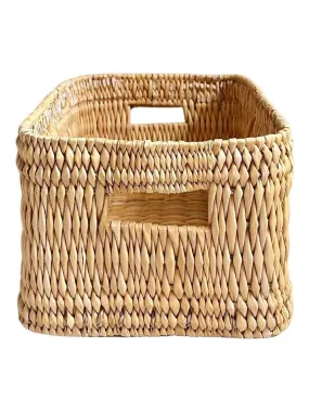 Panier de rangement rectangle Hassira - Beige clair