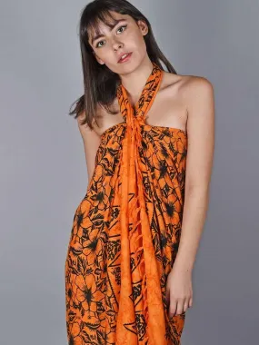 Paréo Batik Lotus - Orange