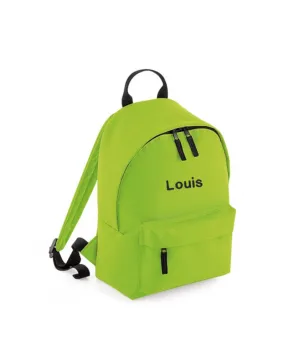 Petit sac à dos vert enfant personnalisé