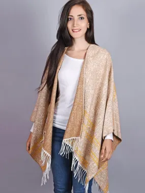 Poncho Tanata - Fabriqué en France - Beige