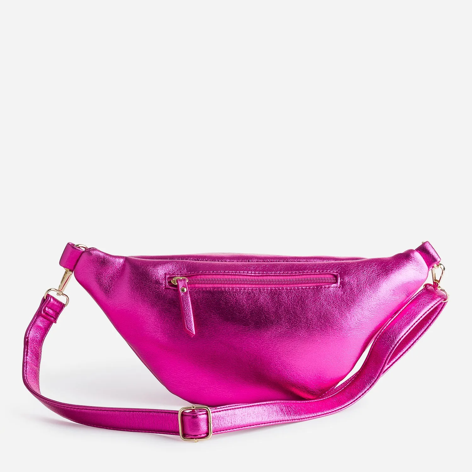 Sac-banane TEXTO fuchsia métallisé - Sacs à main Maroquinerie | ERAM