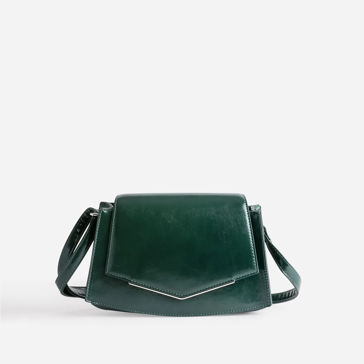 Sac bandoulière vert avec barrette métal - Sacs à main Maroquinerie | ERAM