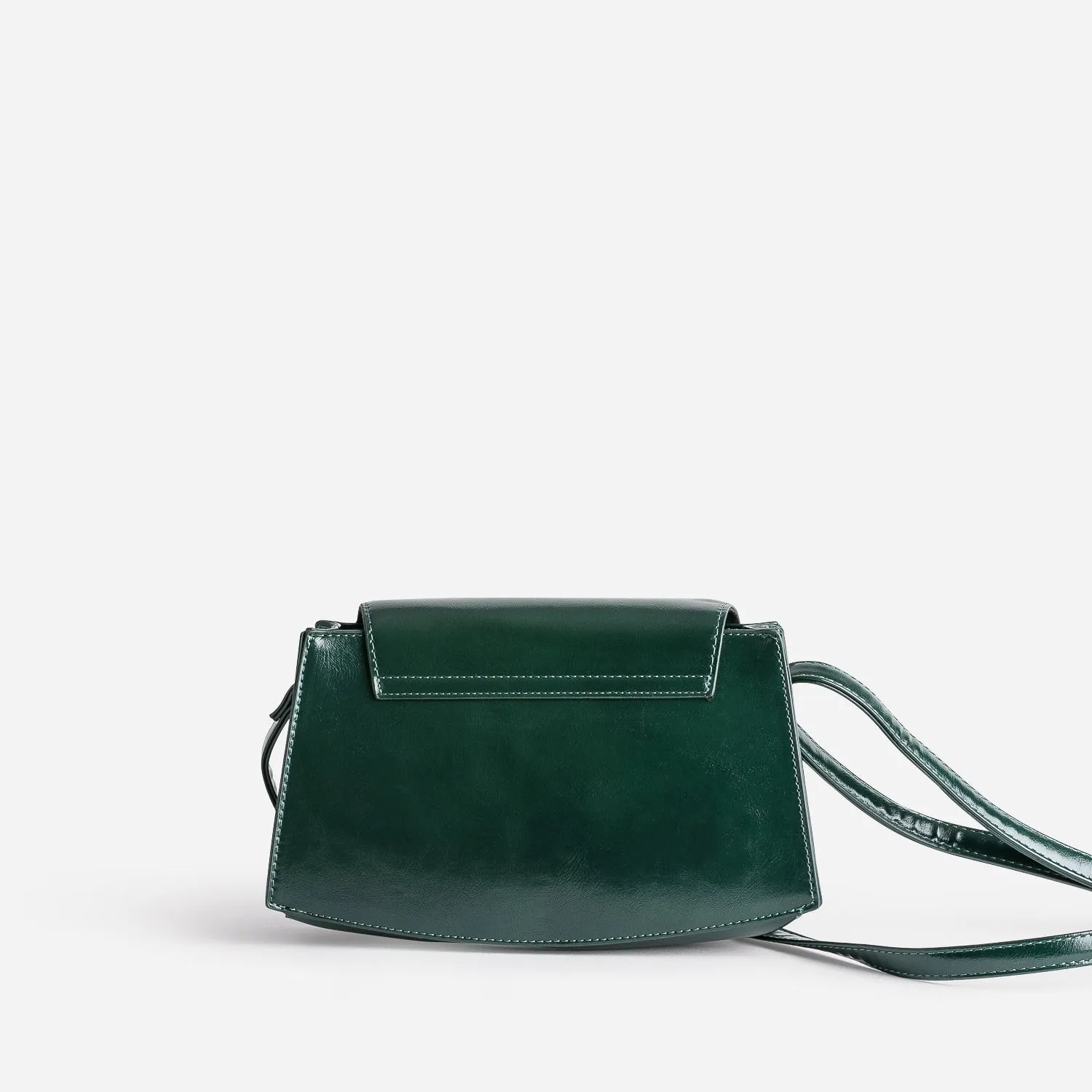 Sac bandoulière vert avec barrette métal - Sacs à main Maroquinerie | ERAM