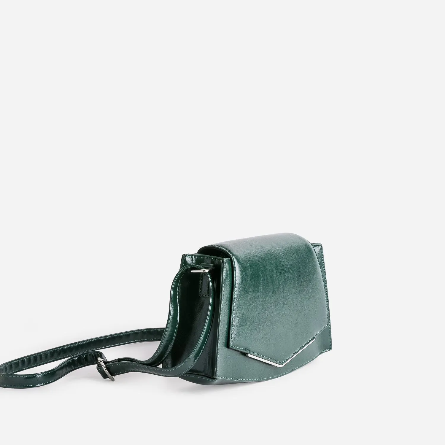 Sac bandoulière vert avec barrette métal - Sacs à main Maroquinerie | ERAM