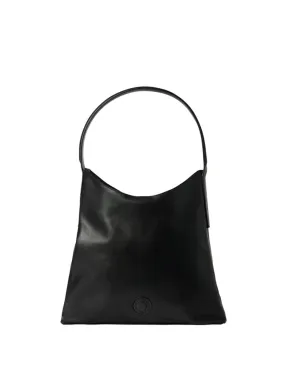 Sac cabas Léonore taille M en cuir noir