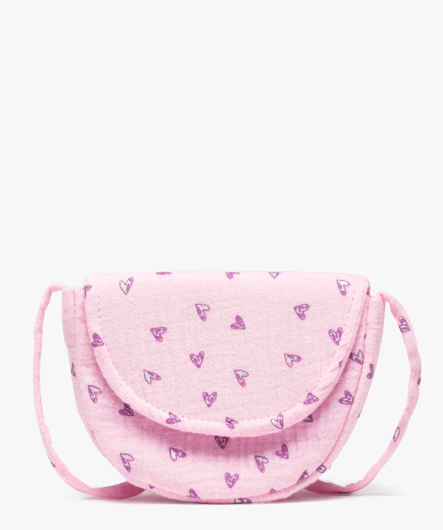 sac fille en gaze de coton avec chouchou pour les cheveux assorti rose sacs et cartables