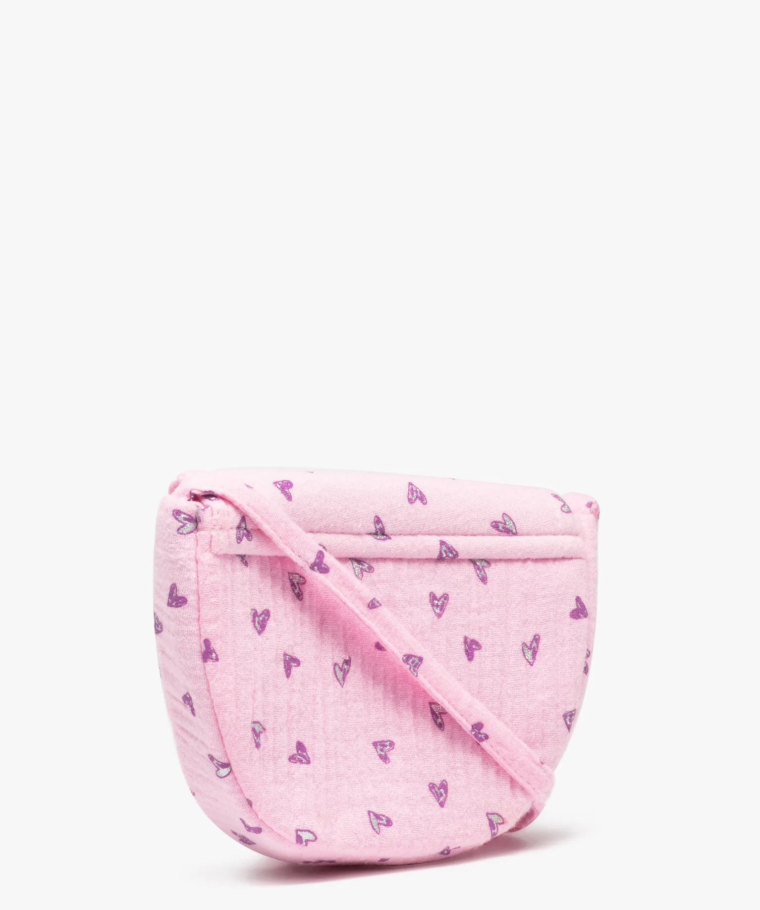 sac fille en gaze de coton avec chouchou pour les cheveux assorti rose sacs et cartables