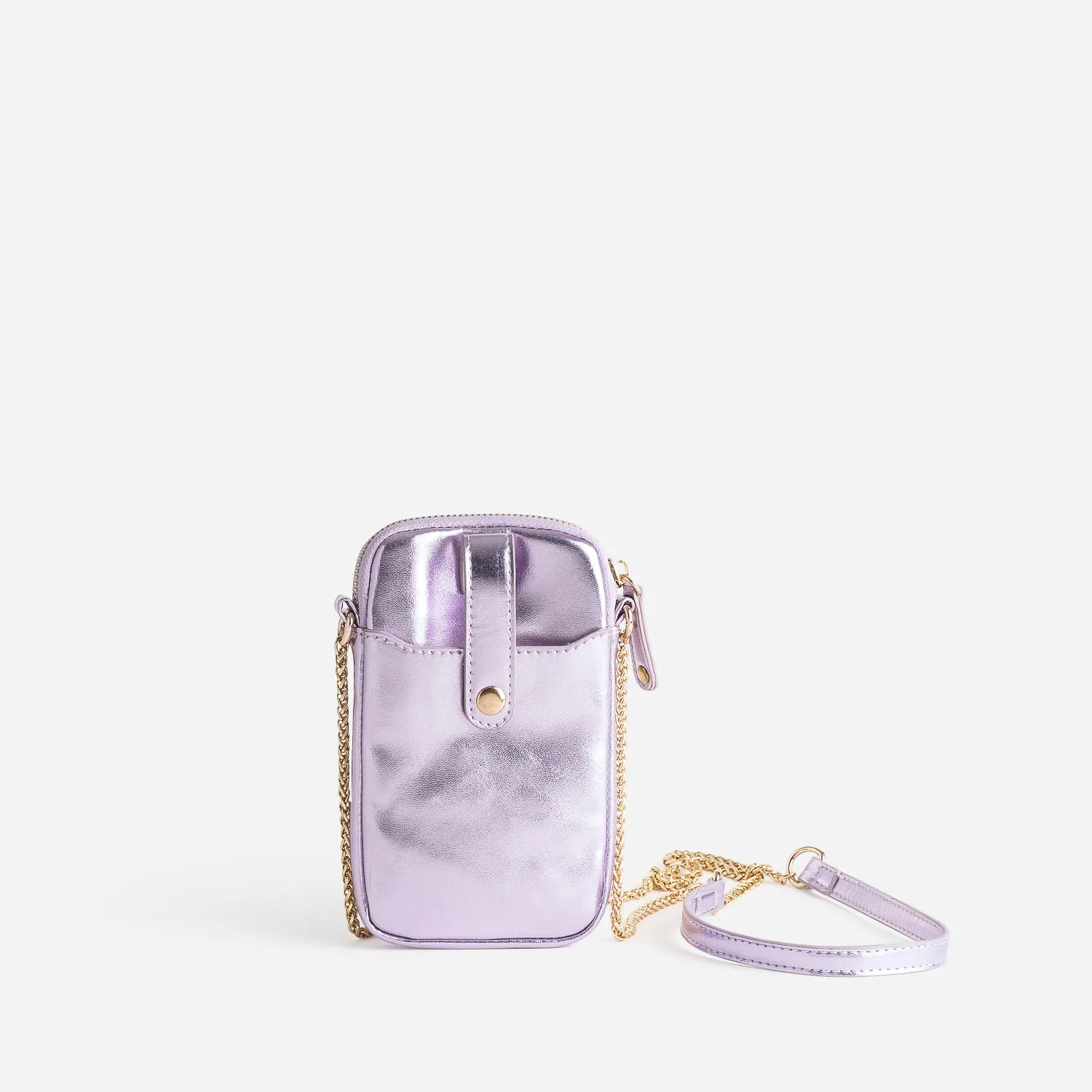 Sac lilas métallisé pour téléphone portable - Sacs à main Maroquinerie | ERAM