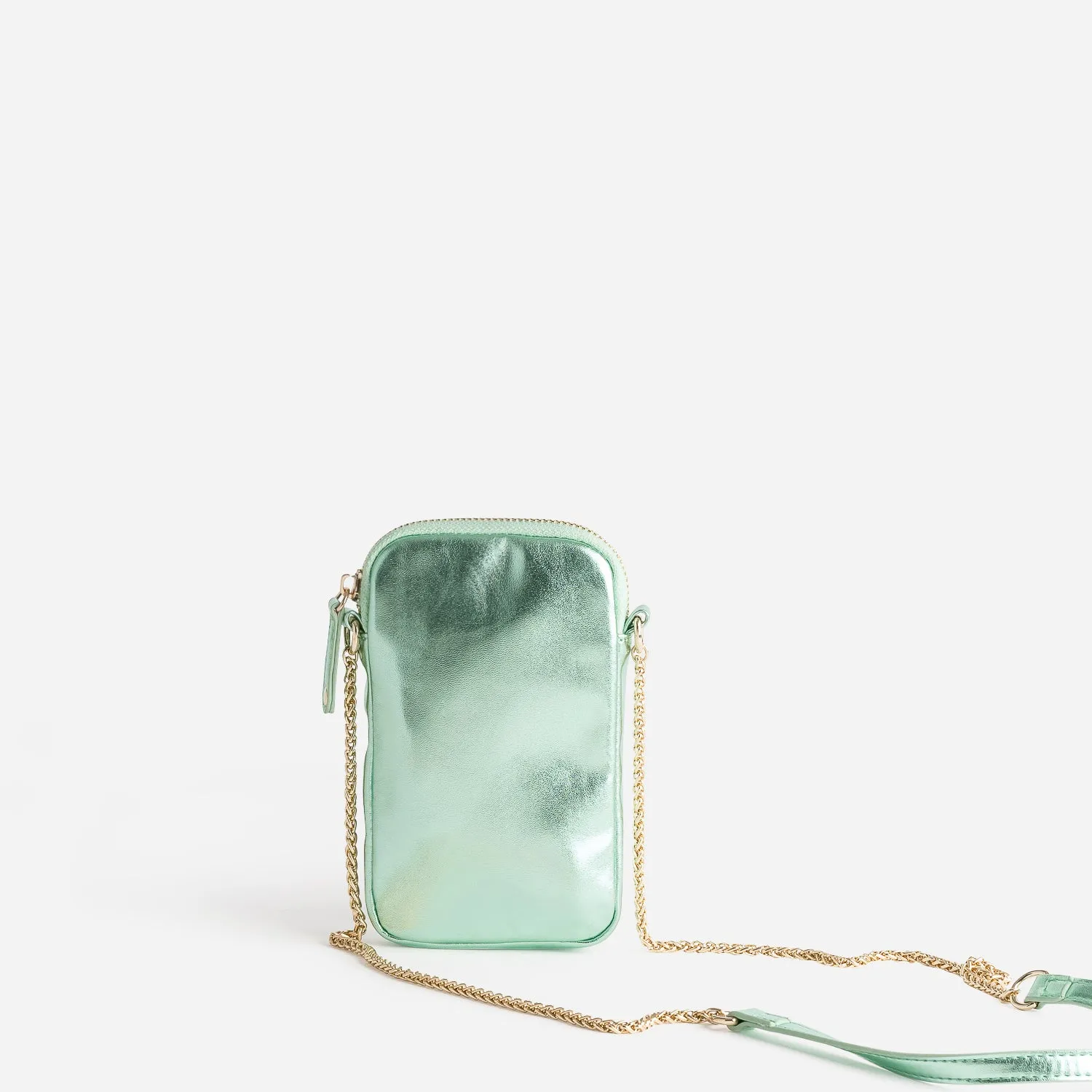 Sac vert métallisé pour téléphone portable - Sacs à main Maroquinerie | ERAM