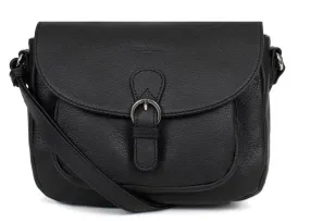 Sac à main cuir femme noir Hexagona