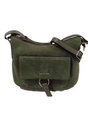 Sac à main cuir femme vert cuir + peau