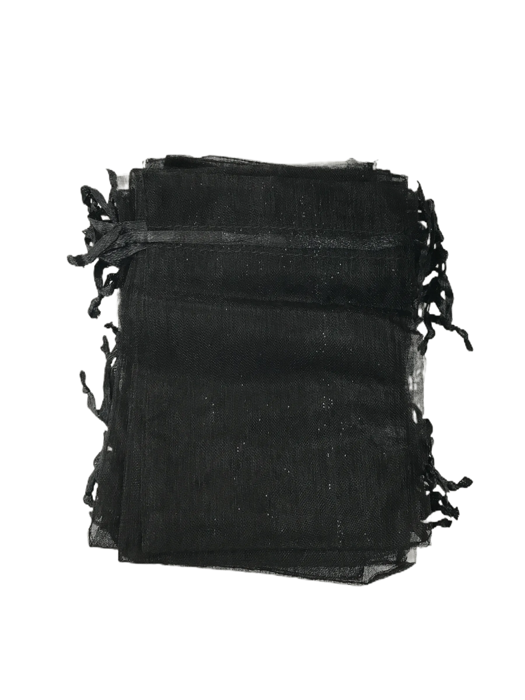 Sacs organza noir (x50)