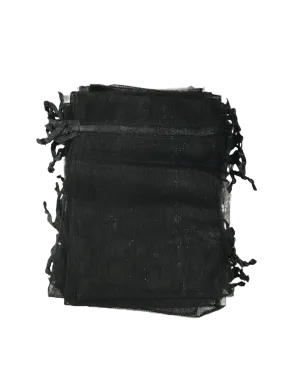 Sacs organza noir (x50)