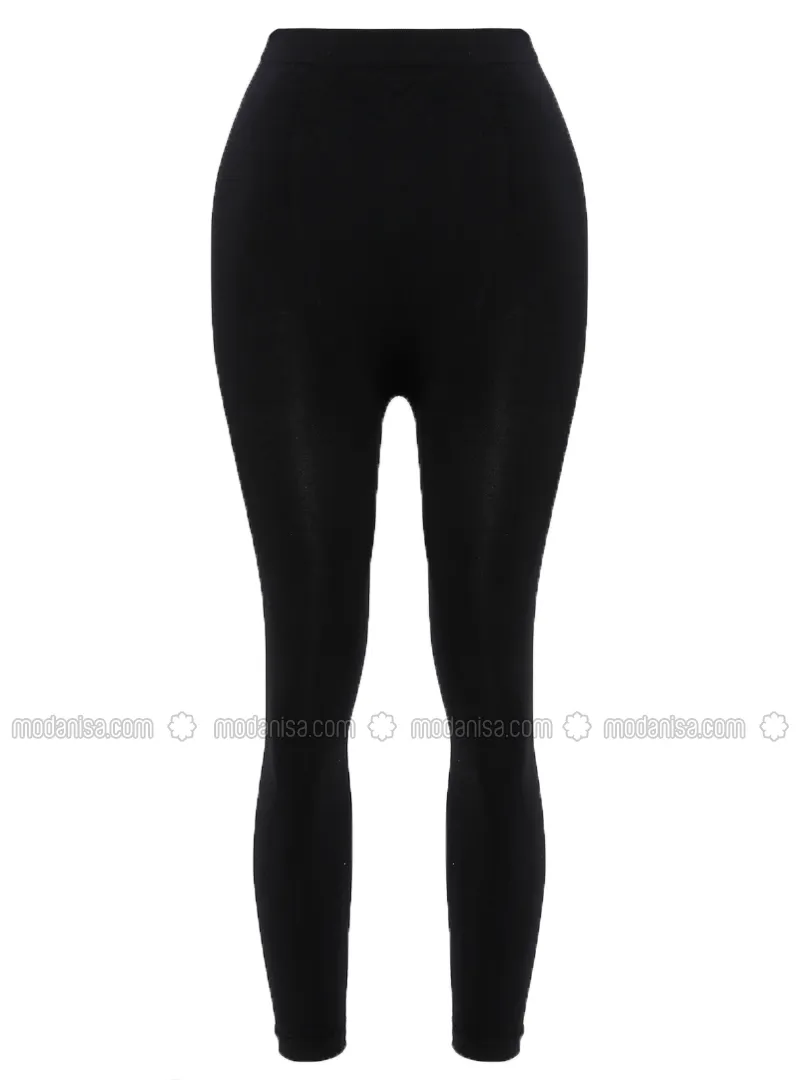 Seamless Corset Leggings Black