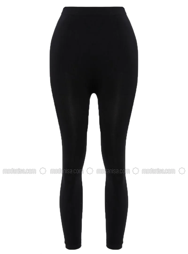 Seamless Corset Leggings Black