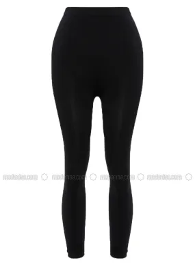 Seamless Corset Leggings Black