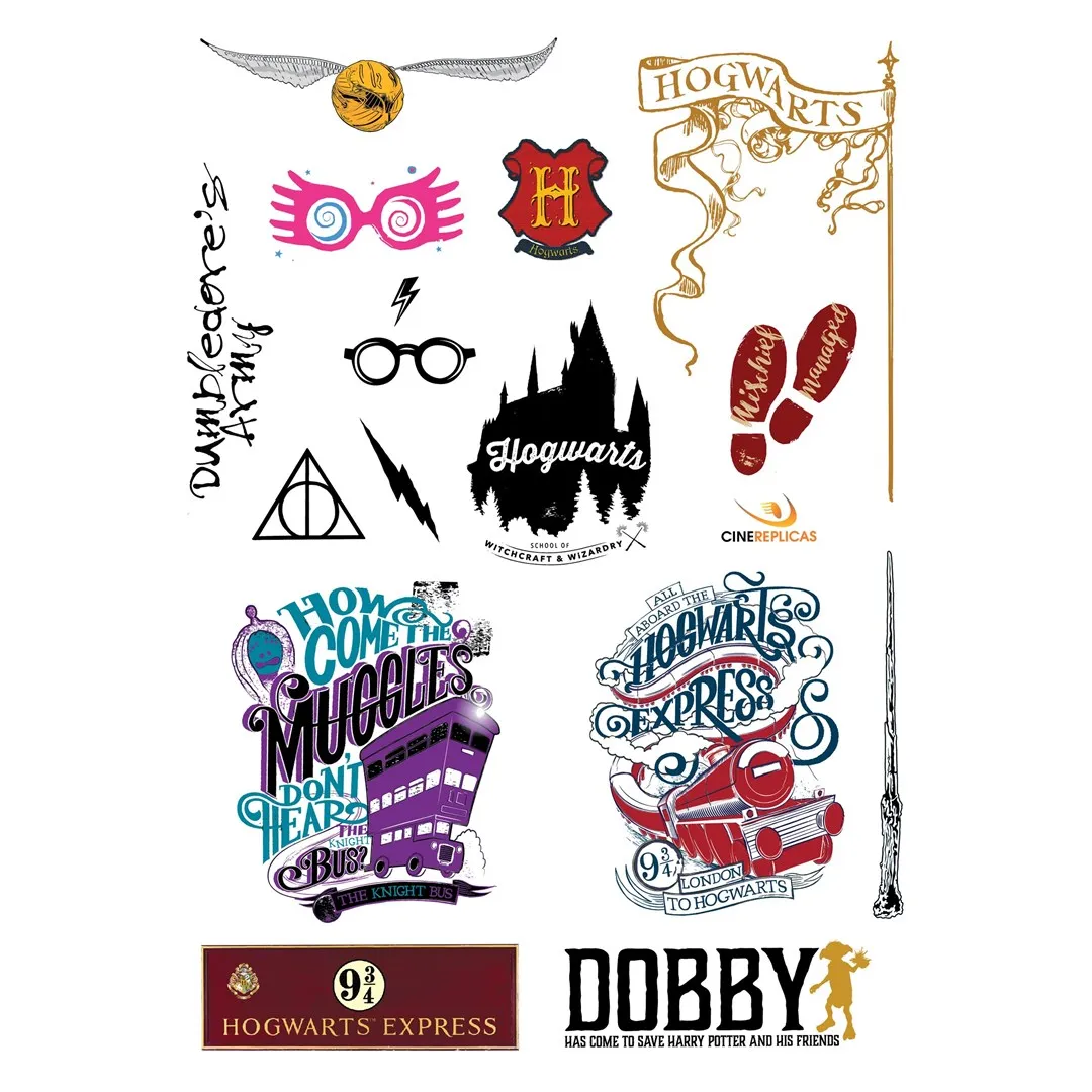 Set de 55 stickers autocollants Harry Potter