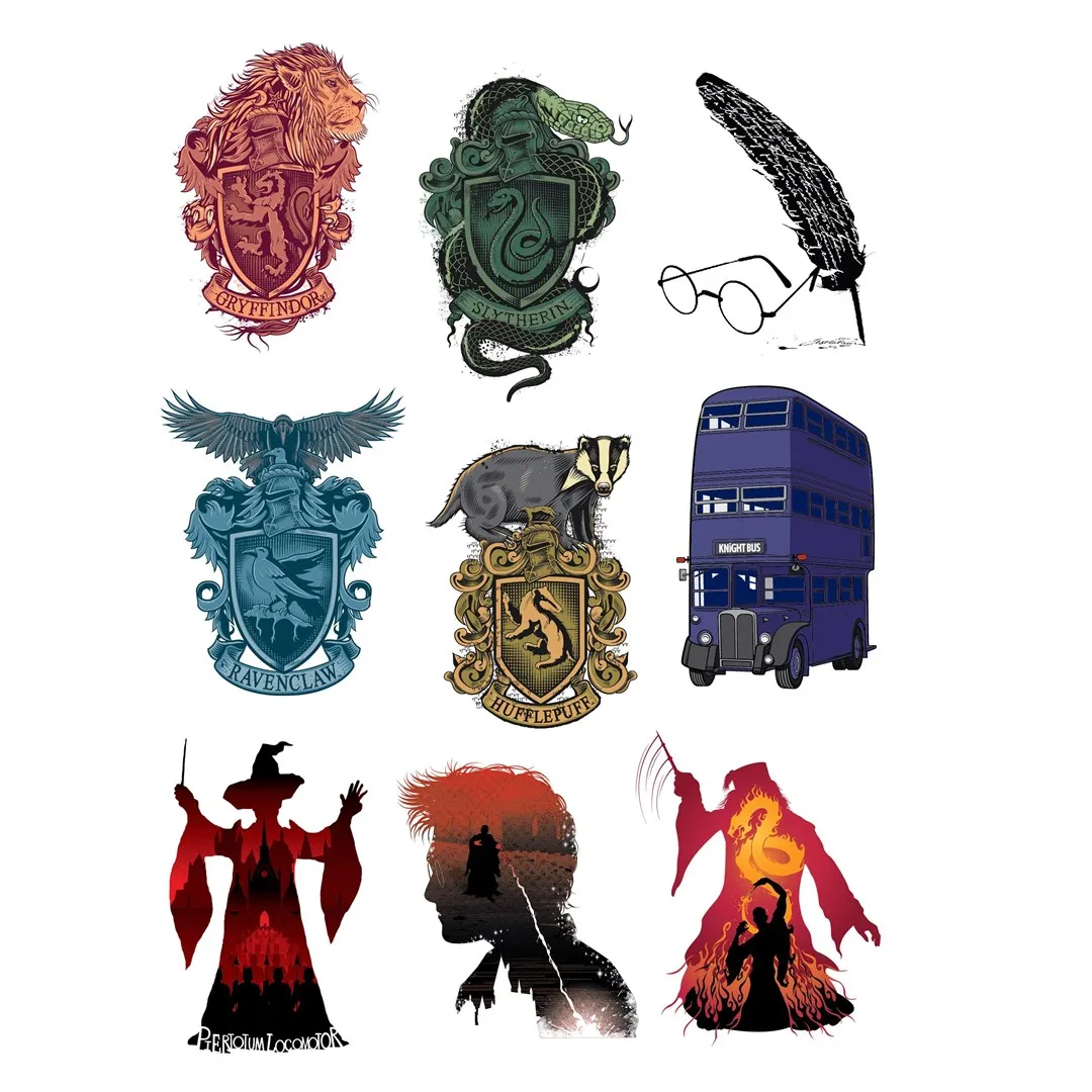 Set de 55 stickers autocollants Harry Potter