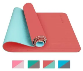 Tapis de Yoga  Tapis Gym  Couleur Orange  183x61x0.6 cm  Tapis de Sol pour Sport  Fitness