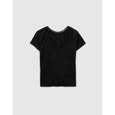 Tee-shirt réversible - Noir - IKKS WOMEN