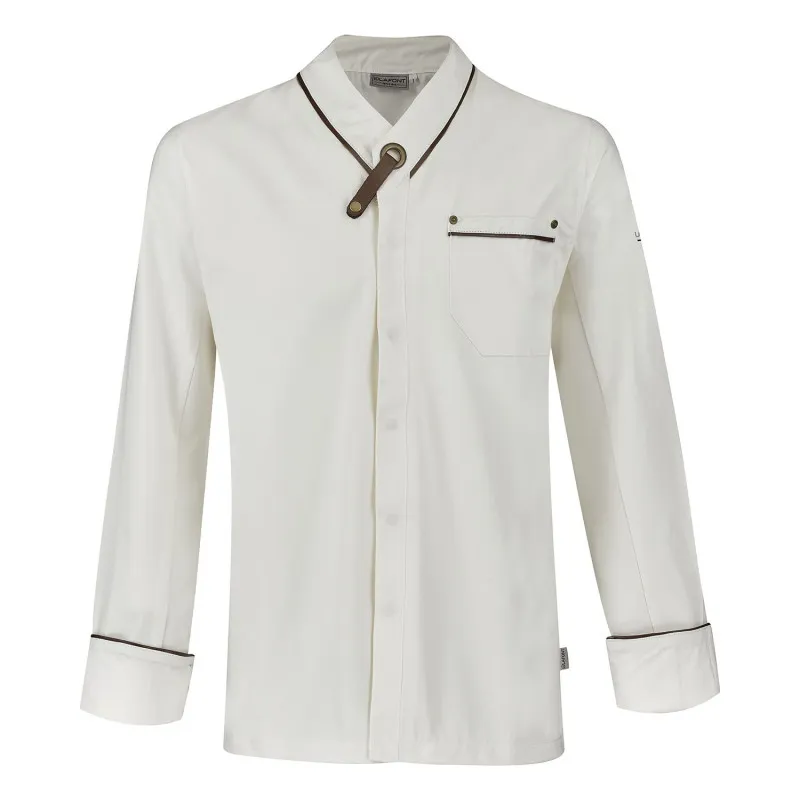 Veste de cuisine originale homme Lafont en coton / simili cuir NAVARRE