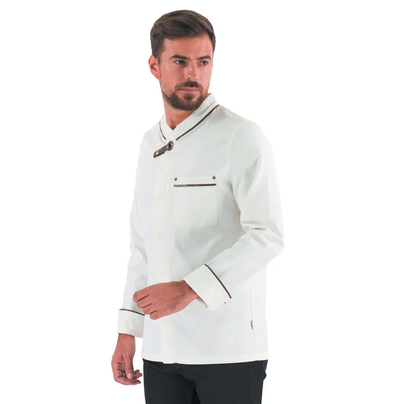 Veste de cuisine originale homme Lafont en coton / simili cuir NAVARRE